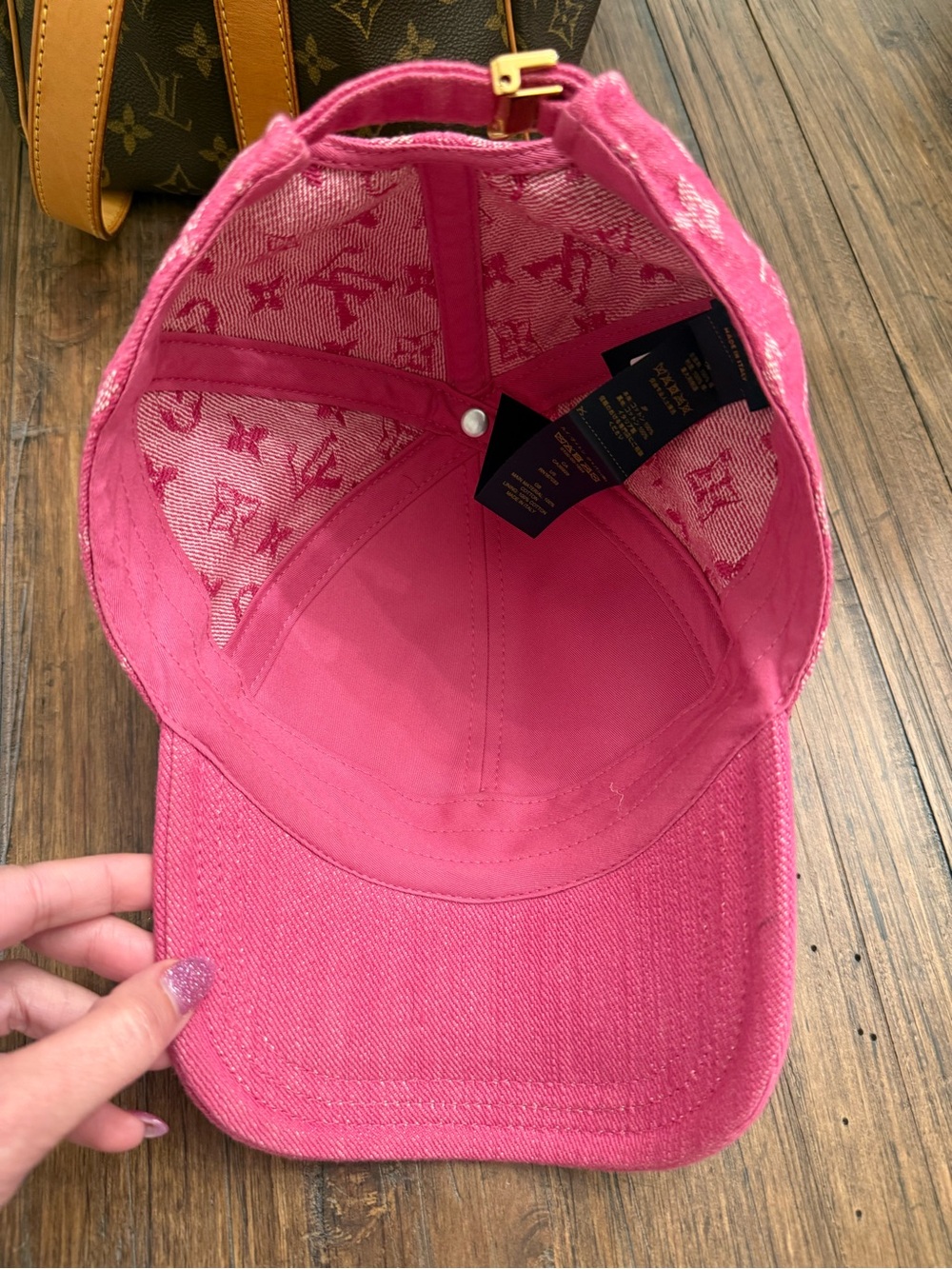 Authentic Louis Vuitton Pink Baseball Hat - Picture 3 of 6
